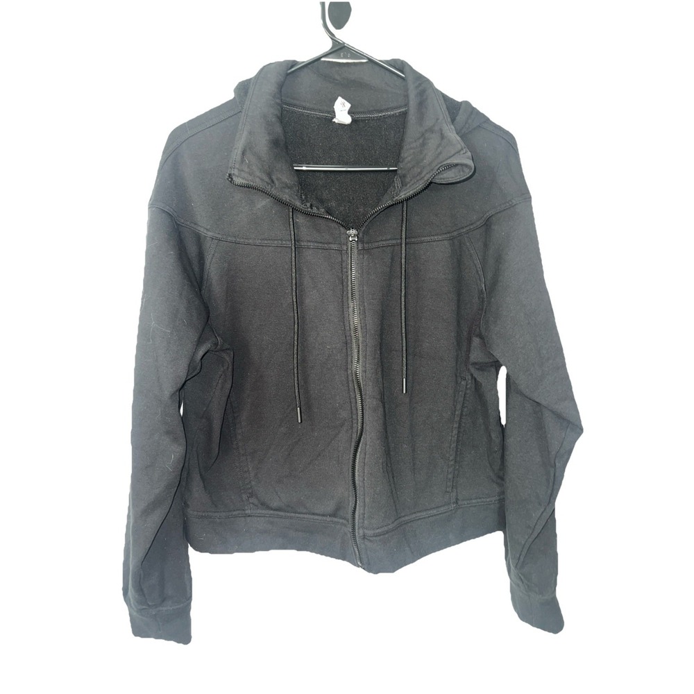Yogalicious Hoodie Women Long Sleeve Full Zip Hoodie Sweatshirt Size Large